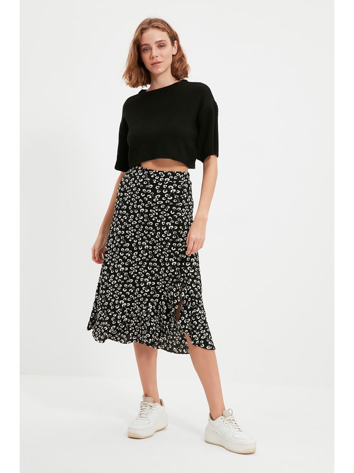 trendyol Spódnica w kolorze czarnym rozmiar: S