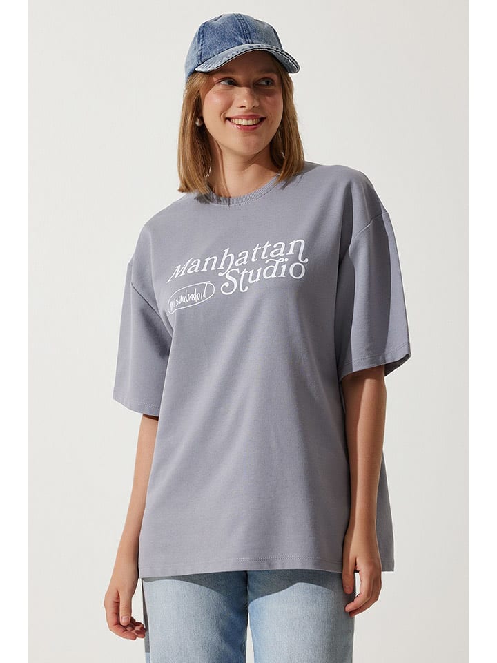 Happiness Istanbul Koszulka w kolorze szarym rozmiar: M/L