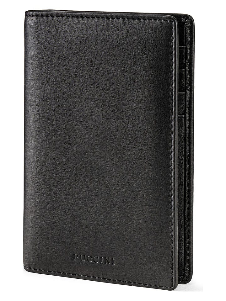 Puccini Etui "Zen" w kolorze czarnym na dokumenty podróżne - 10 x 14 x 1 cm rozmiar: onesize