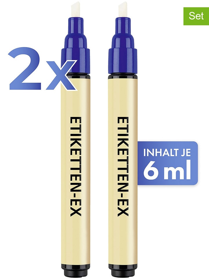 Wenko Sztyfty (2 szt.) do usuwania etykiet - 2x 6 ml rozmiar: onesize