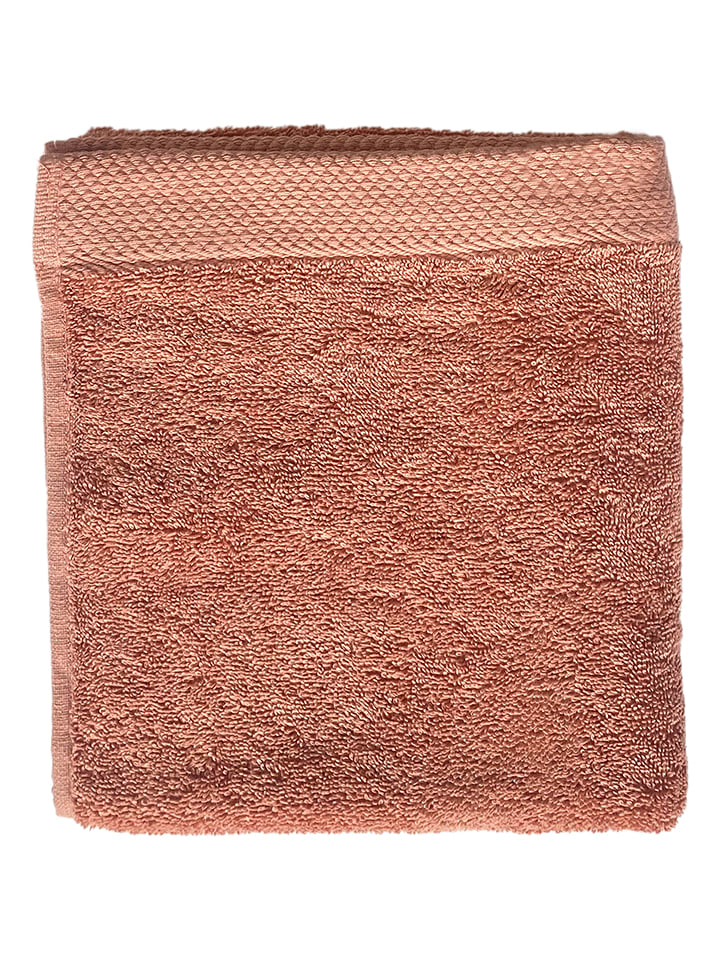 Soft by Perle de Coton Ręcznik "Epo" w kolorze koralowym do rąk rozmiar: 100x150 cm