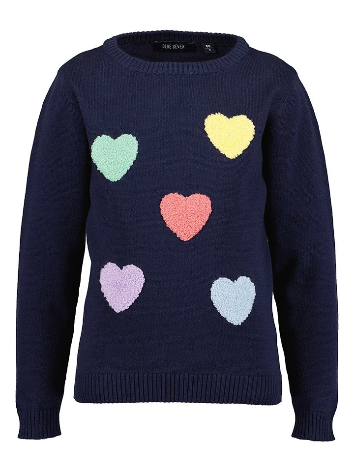 Blue Seven Sweter w kolorze granatowym rozmiar: 104