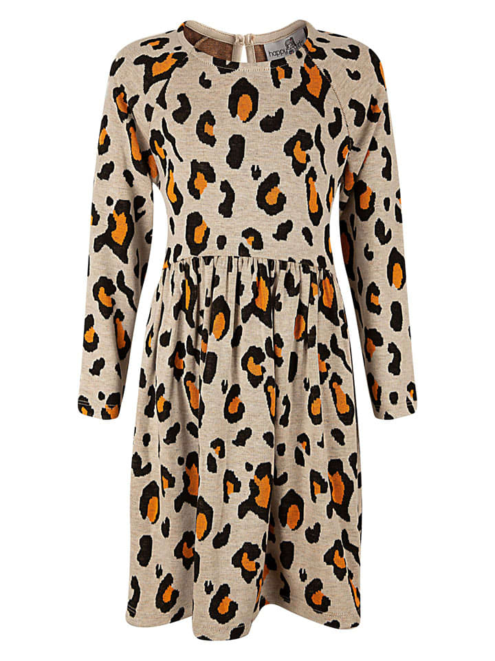 happy girls by Eisend Sukienka w kolorze beżowym rozmiar: 158