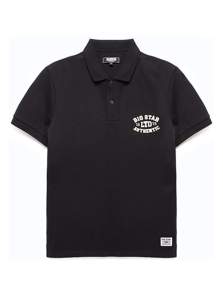 BIG STAR Koszulka polo "Livier" w kolorze czarnym rozmiar: XS