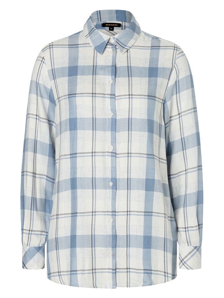 More & More Bluzka w kolorze biało-błękitnym rozmiar: 42