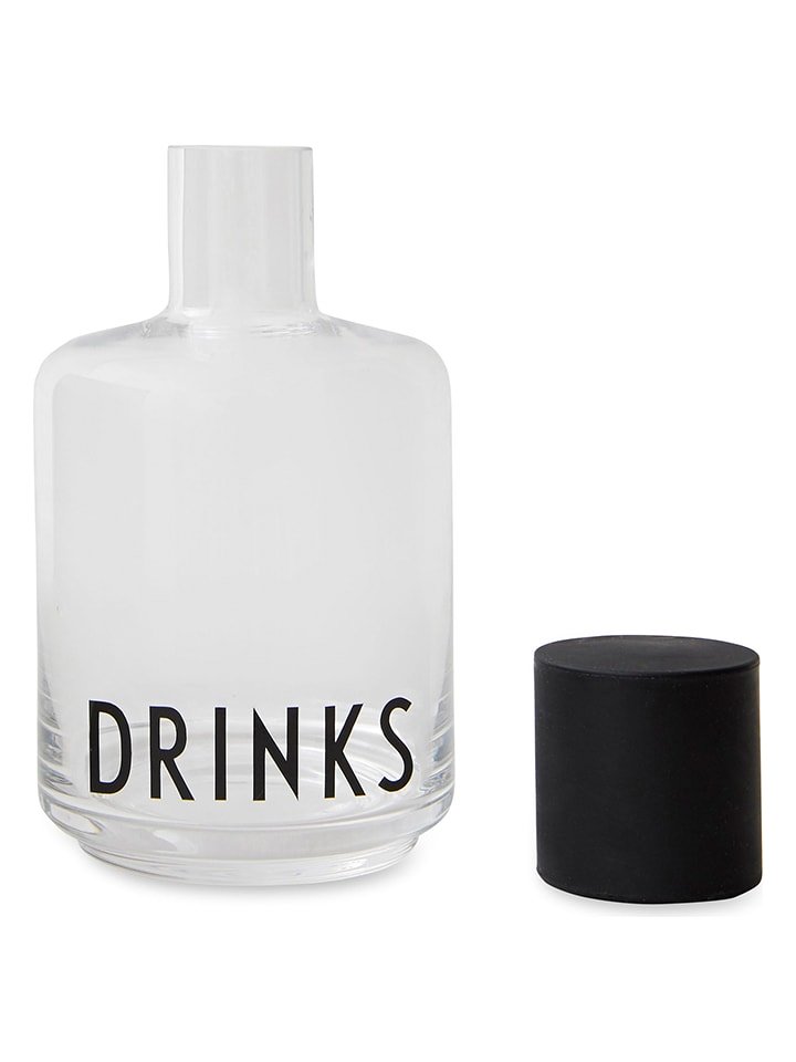 Design Letters Karafka "Drinks" w kolorze czarnym - 500 ml rozmiar: onesize