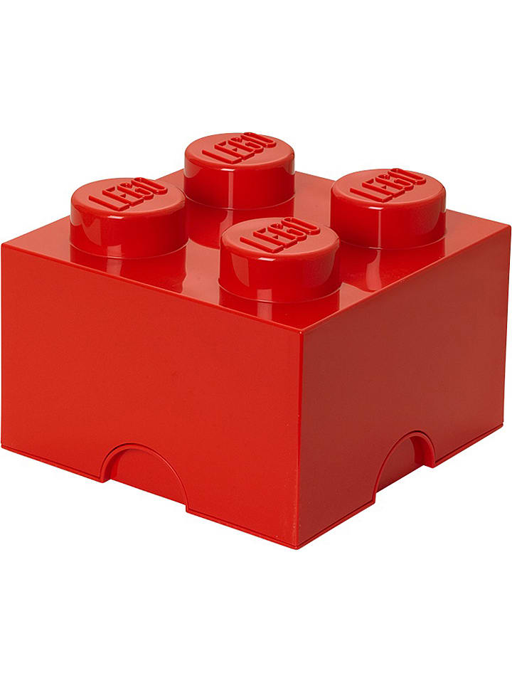 LEGO Pojemnik "Brick 4" w kolorze czerwonym - 25 x 18 x 25 cm rozmiar: onesize