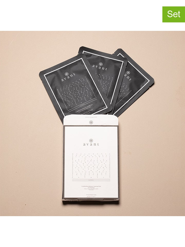 Avant Maski do twarzy (3 szt.) - po 22 ml rozmiar: onesize