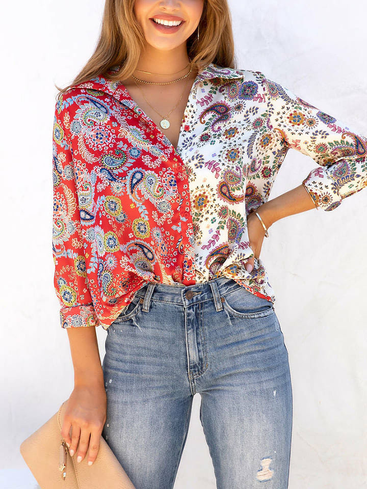 Milan Kiss Bluzka ze wzorem rozmiar: M