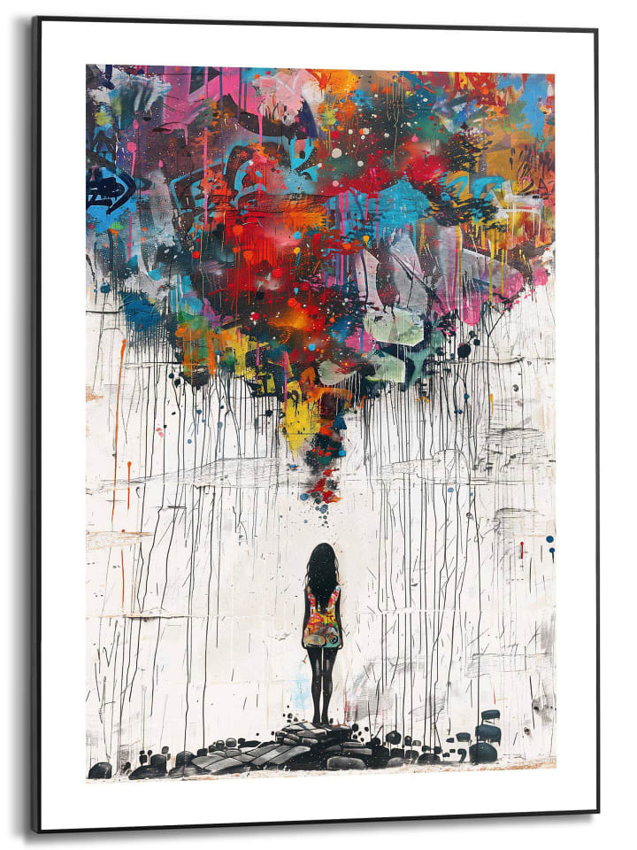 Orangewallz Druk artystyczny "Strange Things" w ramce rozmiar: 50x70 cm