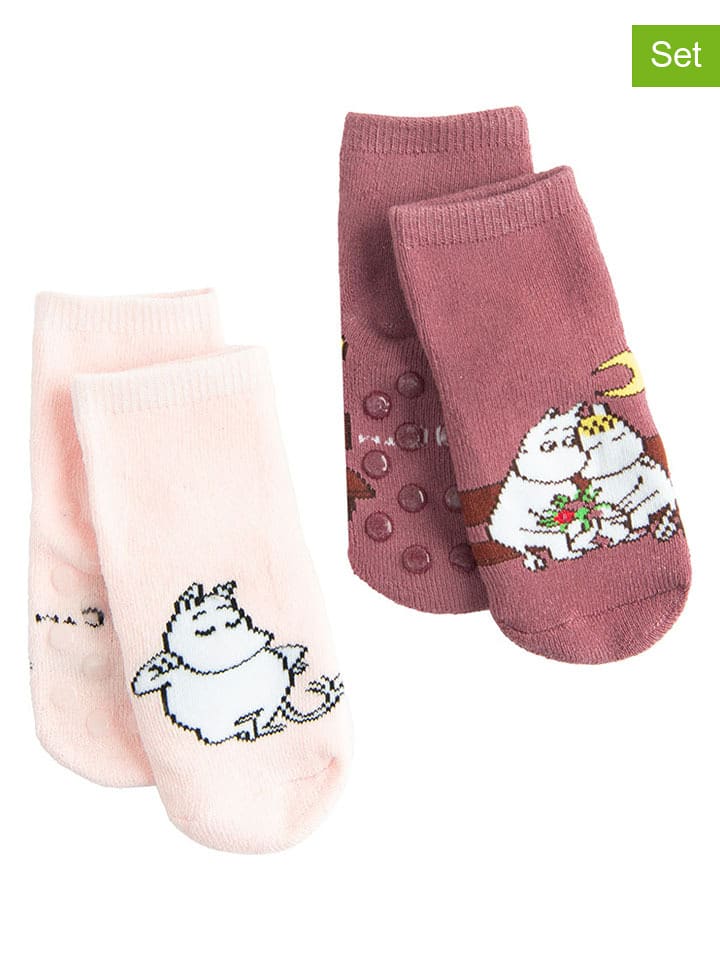 COOL CLUB Skarpety (2 pary) w kolorze różowym i jasnoróżowym rozmiar: 19-21