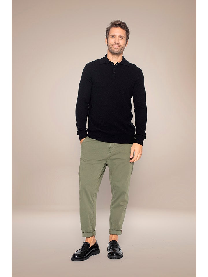 Perfect Cashmere Kaszmirowy sweter "Spencer" w kolorze czarnym rozmiar: M