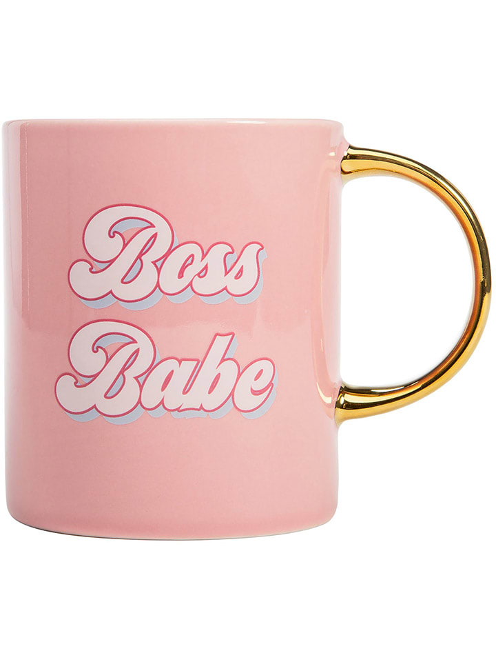 Fackelmann Kubek jumbo w kolorze złoto-jasnoróżowym - 450 ml rozmiar: onesize