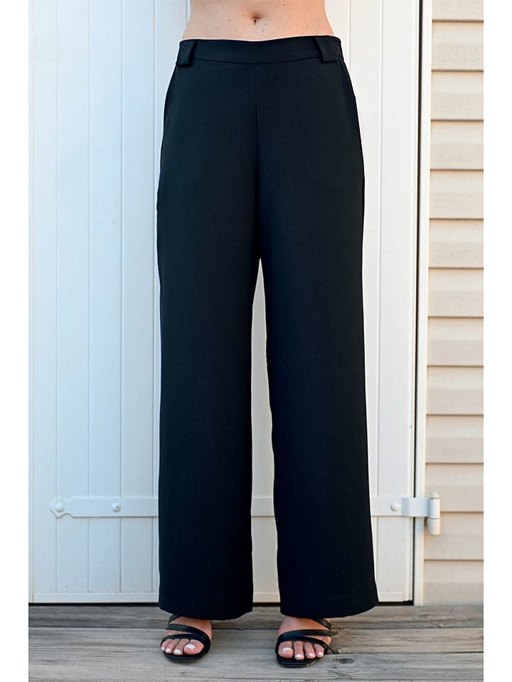 Bleu d'Azur Spodnie "Bassa" w kolorze czarnym rozmiar: 38