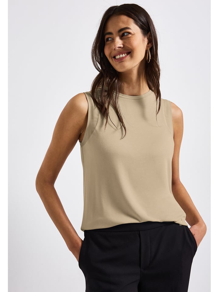 Street One Top w kolorze beżowym rozmiar: 42