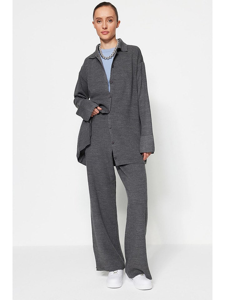 trendyol 2-częściowy zestaw w kolorze antracytowym rozmiar: L