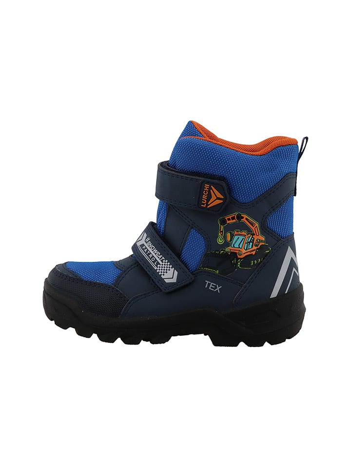Lurchi Kozaki zimowe "Kostja" w kolorze niebiesko-granatowym rozmiar: 27