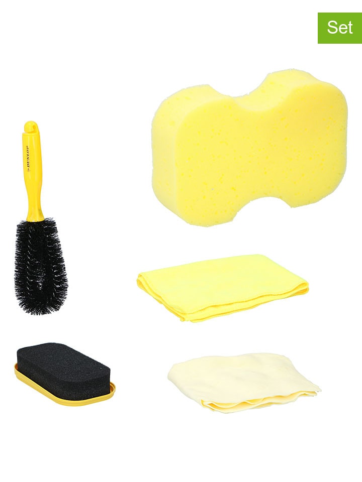 Dunlop 5-częściowy zestaw w kolorze żółto-czarnym do samochodu rozmiar: onesize