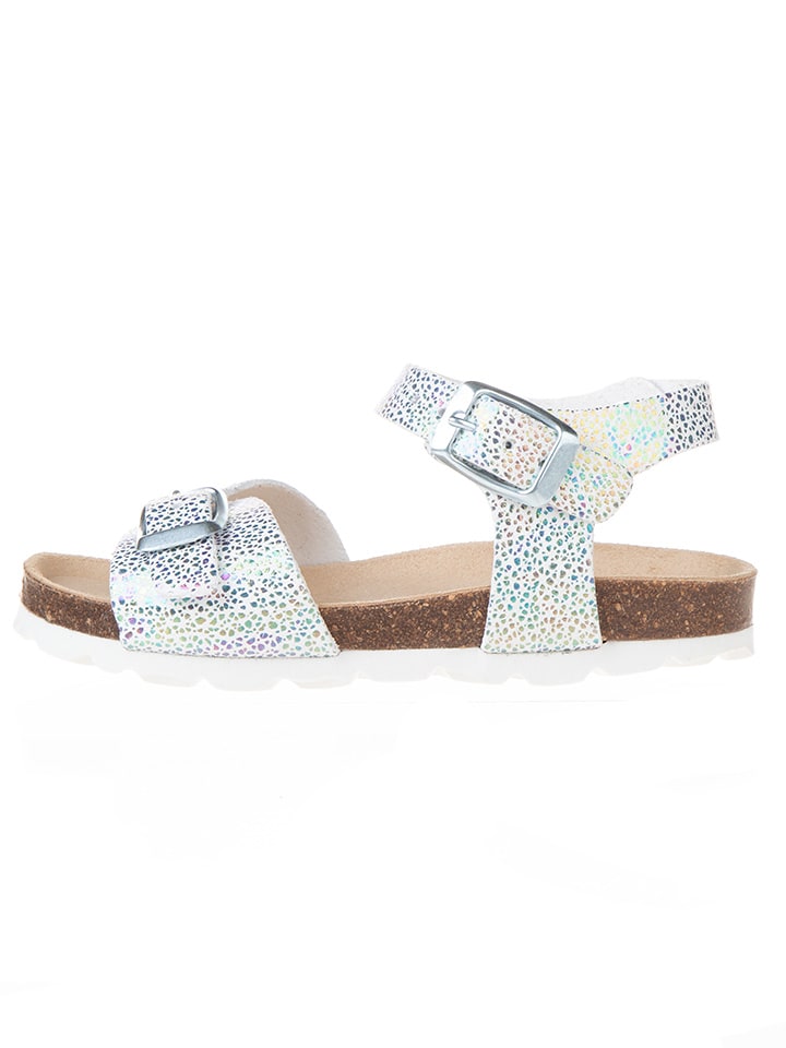 BIO PINGÜIN Sandały w kolorze białym ze wzorem rozmiar: 33