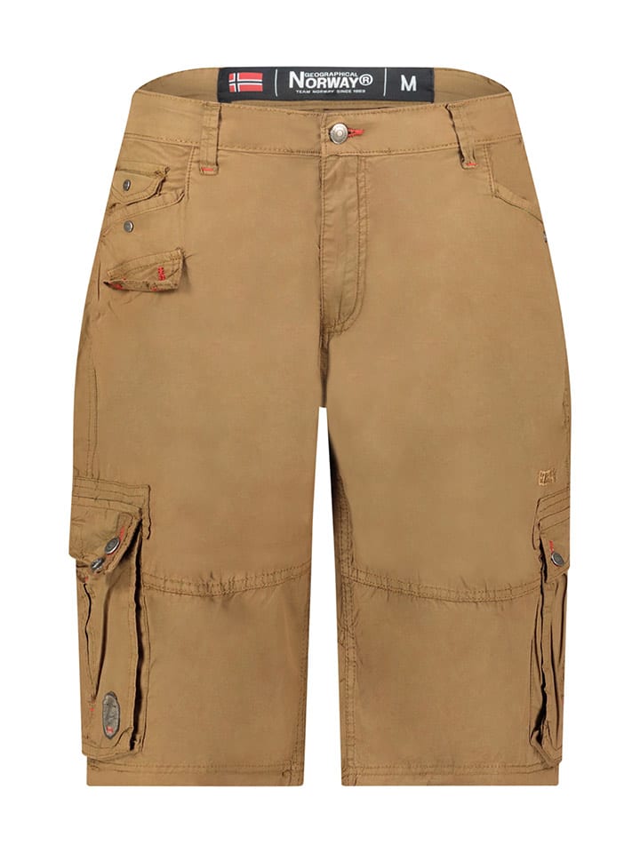 Geographical Norway Bermudy "Palmdale" w kolorze jasnobrązowym rozmiar: 3XL
