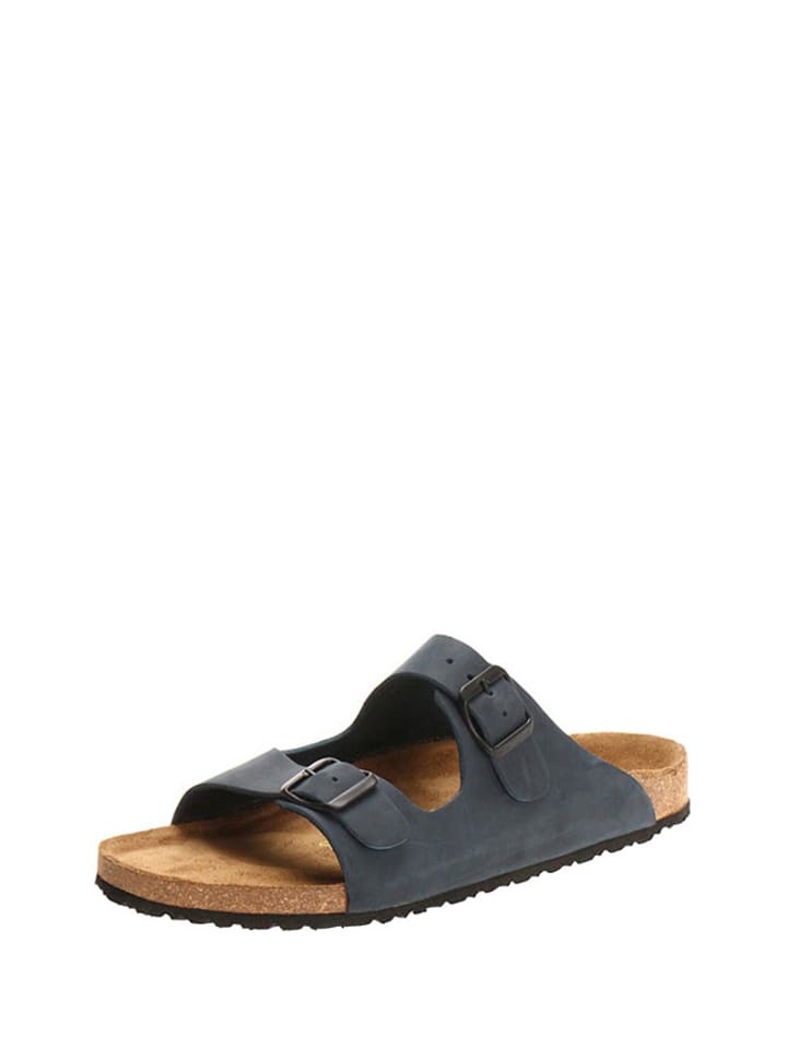 Comfortfusse Skórzane klapki w kolorze granatowym rozmiar: 42