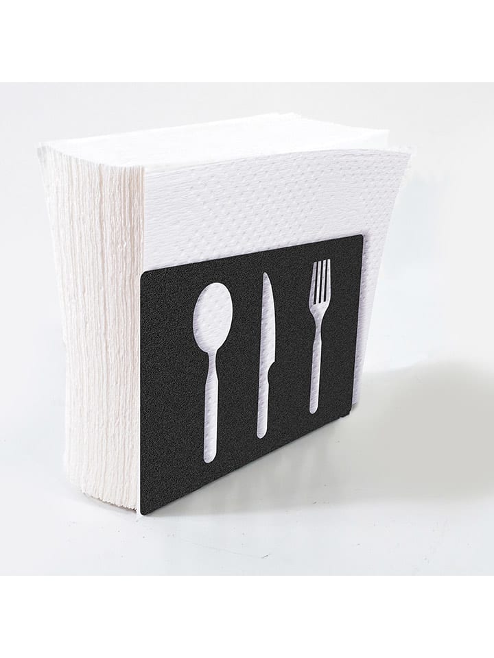 Vita Blend Serwetnik w kolorze czarnym - 12 x 8 x 4 cm rozmiar: onesize