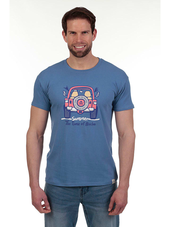 The Time of Bocha Koszulka w kolorze niebieskim rozmiar: S