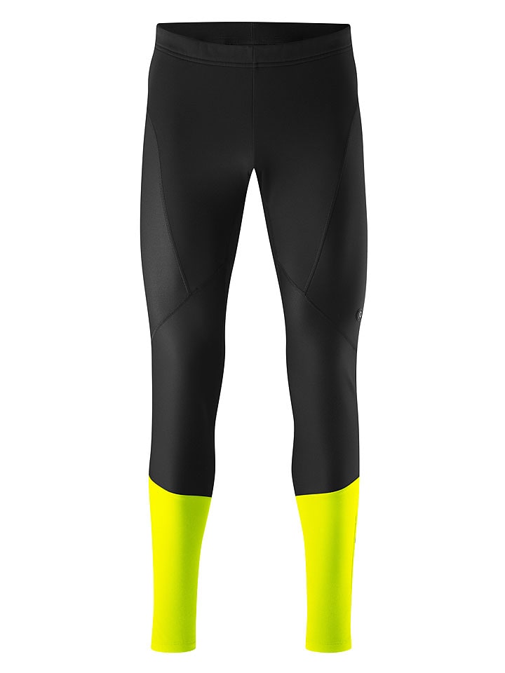 Gonso Softshellowe legginsy kolarskie w kolorze czarno-żółtym rozmiar: S