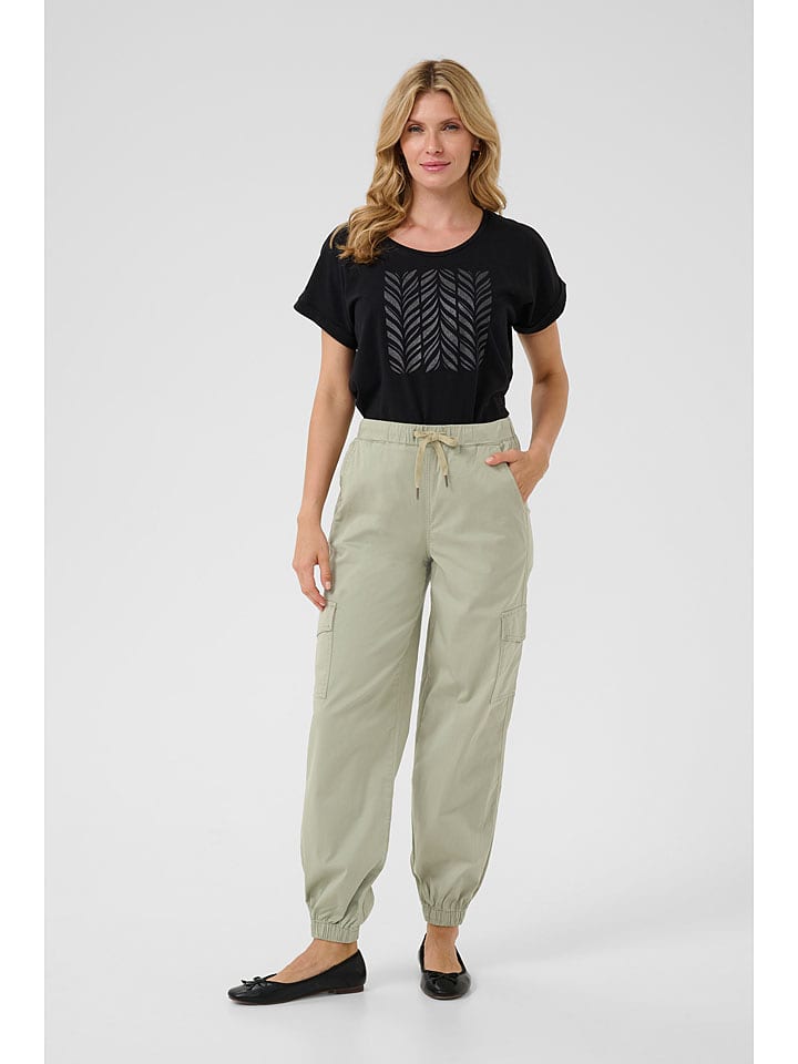 Cream Bojówki w kolorze zielonym rozmiar: M