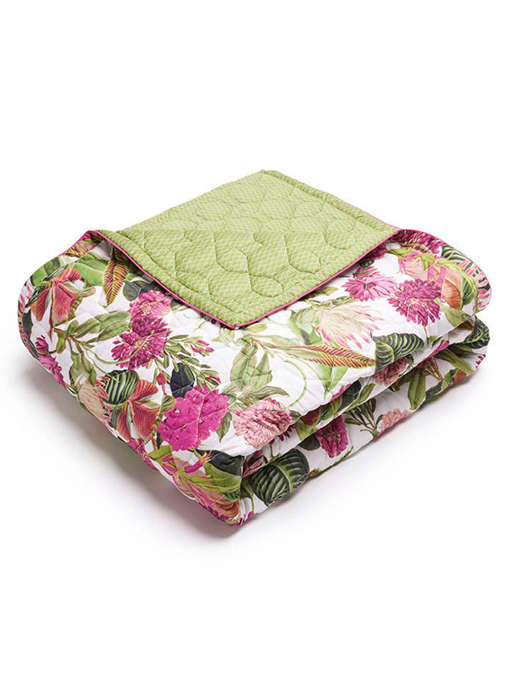 CXL by Christian Lacroix Narzuta w kolorze zielonym ze wzorem rozmiar: 220x250 cm