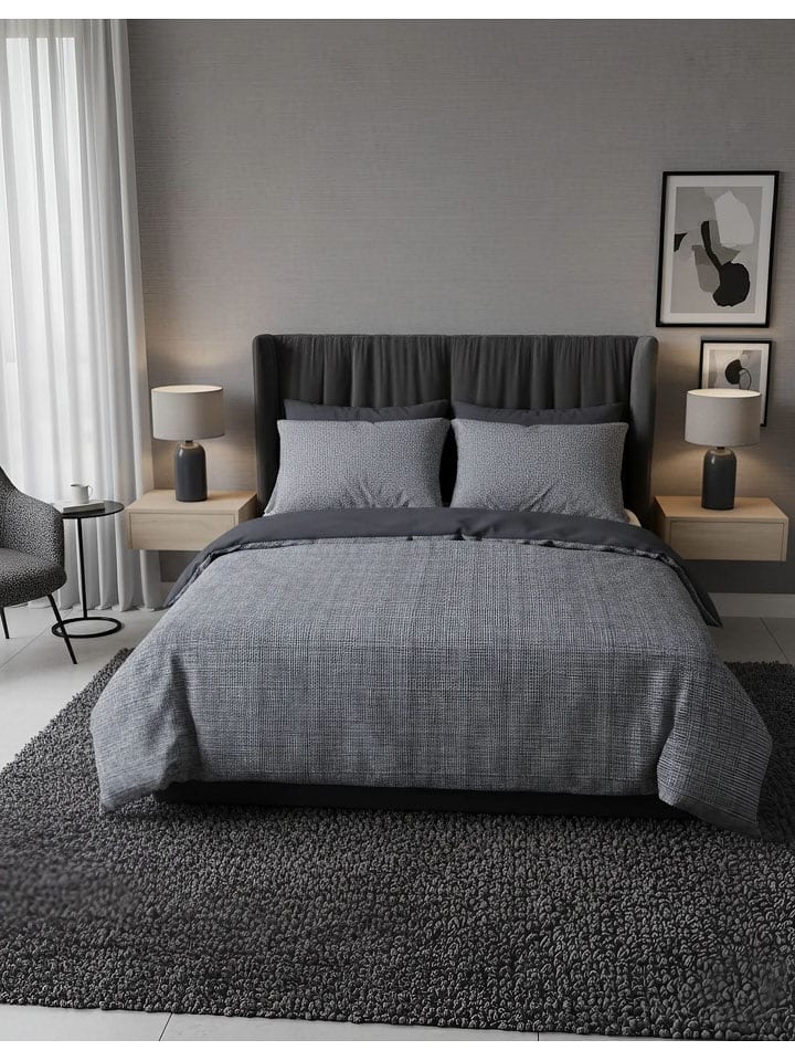 Mijolnir Komplet pościeli renforcé w kolorze szarym rozmiar: 140x200 cm