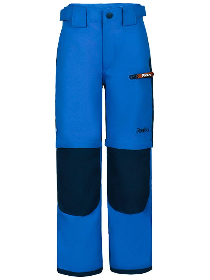 Peek U Spodnie trekkingowe Zipp-Off "Terra" w kolorze niebiesko-granatowym rozmiar: 128