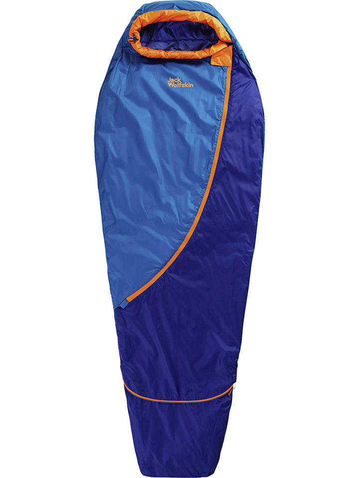 Jack Wolfskin Śpiwór "Grow Up Moonrise" w kolorze niebiesko-błękitnym - 190 x 70 cm rozmiar: onesize
