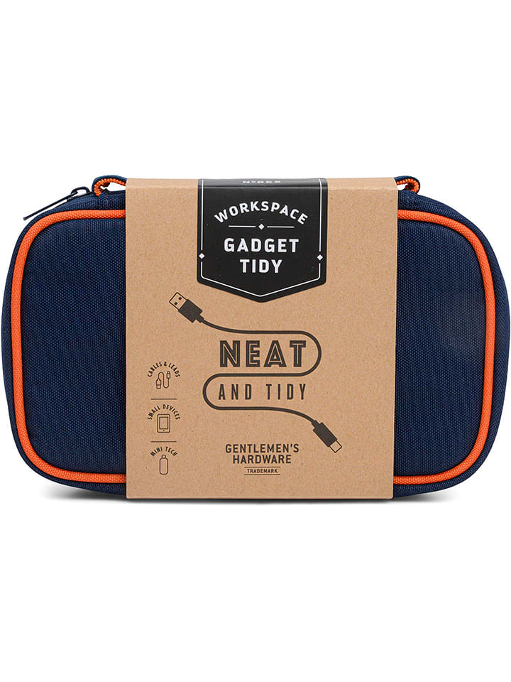Gentlemen's Hardware Organizer w kolorze czarno-pomarańczowym na elektronikę - dł. 19 cm rozmiar: onesize