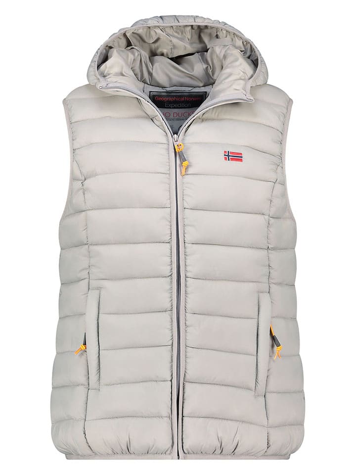 Geographical Norway Kamizelka pikowana "Vatikolor" w kolorze jasnoszarym rozmiar: XL