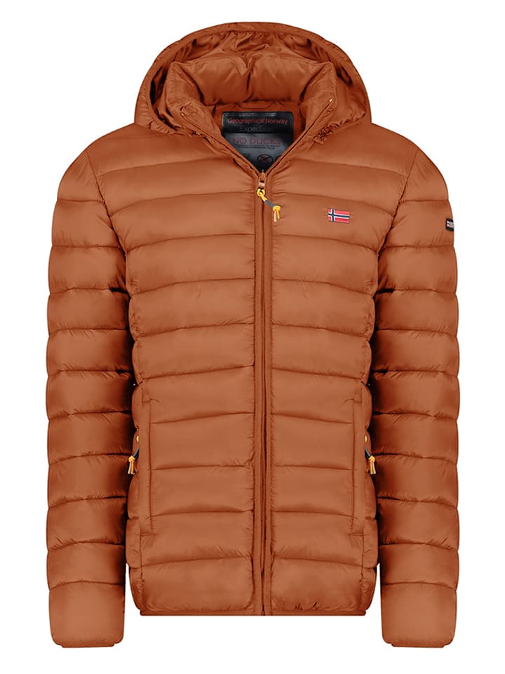 Geographical Norway Kurtka pikowana "Amigolor" w kolorze jasnobrązowym rozmiar: L