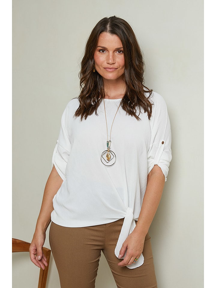 Curvy Lady Bluzka w kolorze białym rozmiar: 48/50