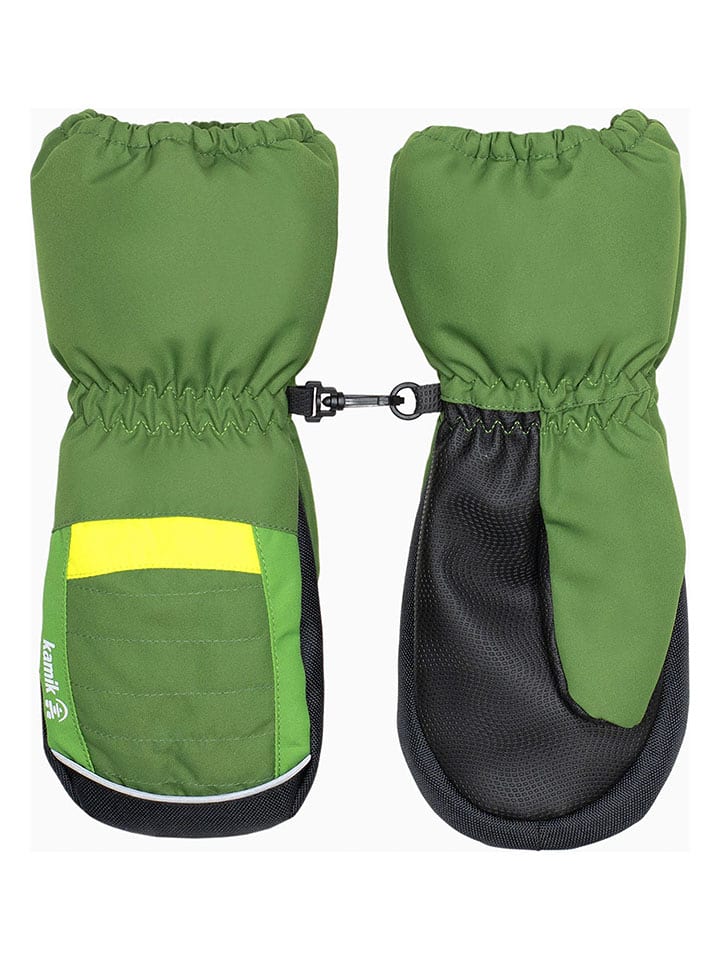 Kamik Rękawice funkcyjne "Bobcat" w kolorze zielonym rozmiar: 80-98