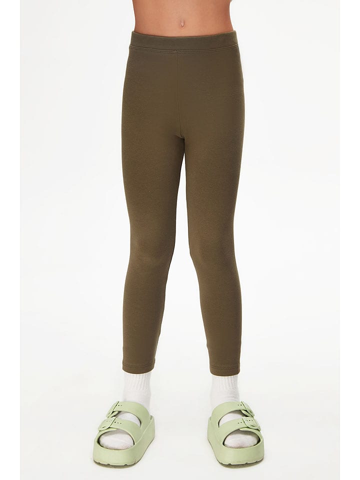 lovetti Legginsy w kolorze khaki rozmiar: 134