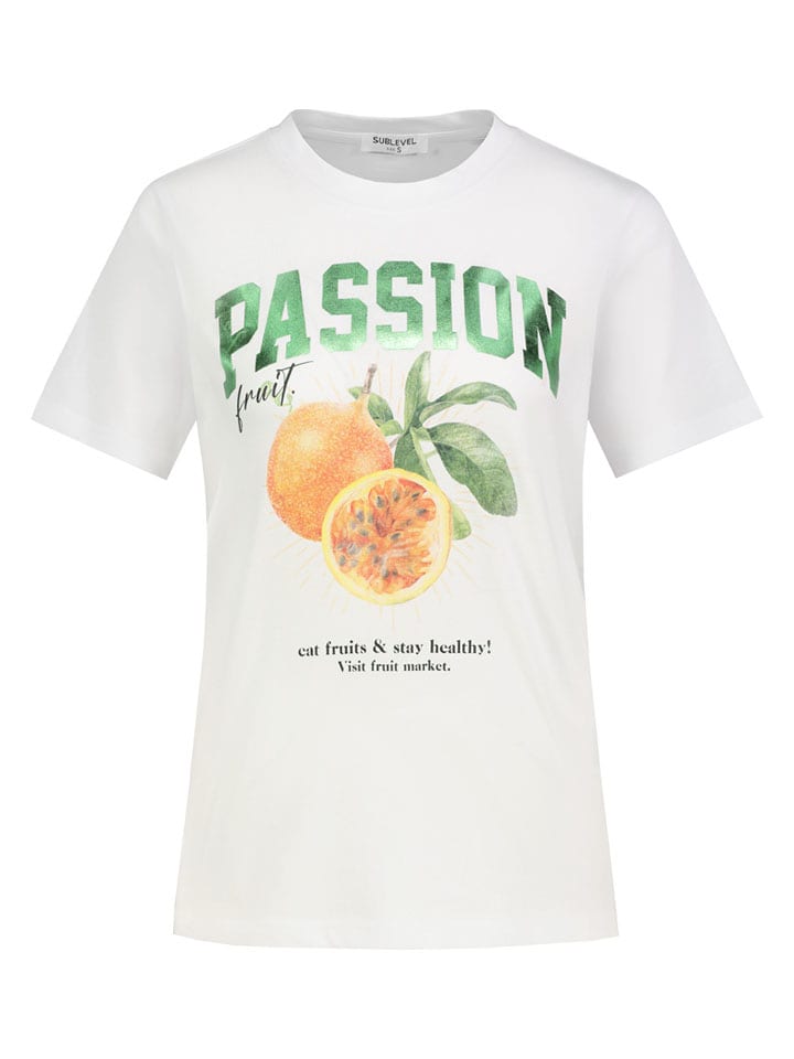 Sublevel Koszulka w kolorze białym rozmiar: S