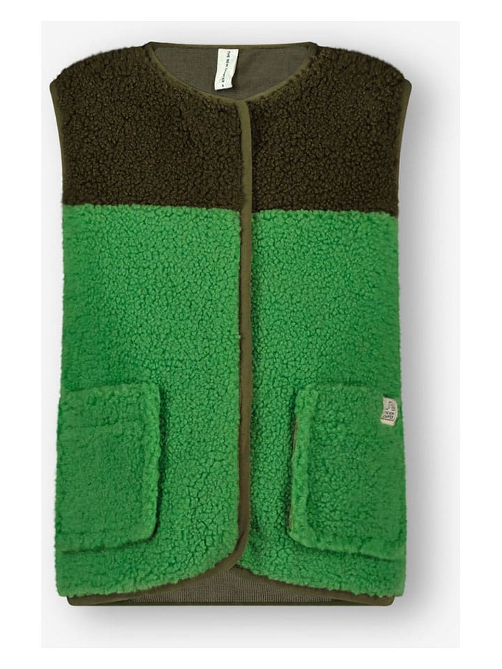 The New Chapter Kamizelka w kolorze czarno-zielonym rozmiar: 116/128