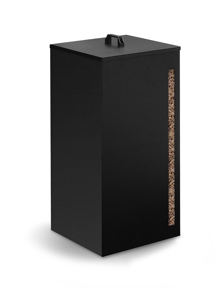 IDOMYA Essentials Stojak w kolorze czarnym na drewno opałowe - 35,5 x 56,5 x 35,5 cm rozmiar: onesize