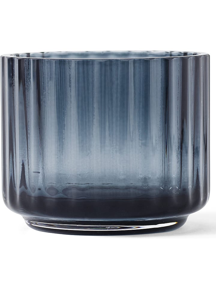 LYNGBY Świecznik w kolorze niebieskim - wys. 5,5 x Ø 6,7 cm rozmiar: onesize