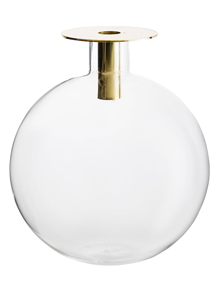 Sagaform Świecznik "Top" w kolorze złotym - wys. 19 x Ø 22 cm rozmiar: onesize