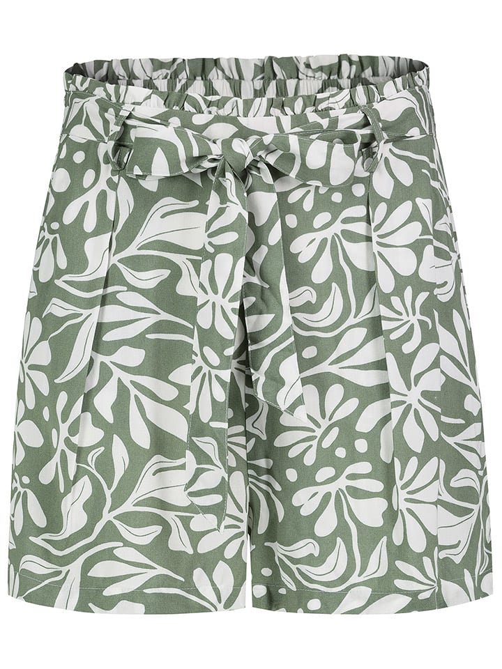 Fresh Made Szorty w kolorze zielono-kremowym rozmiar: XS