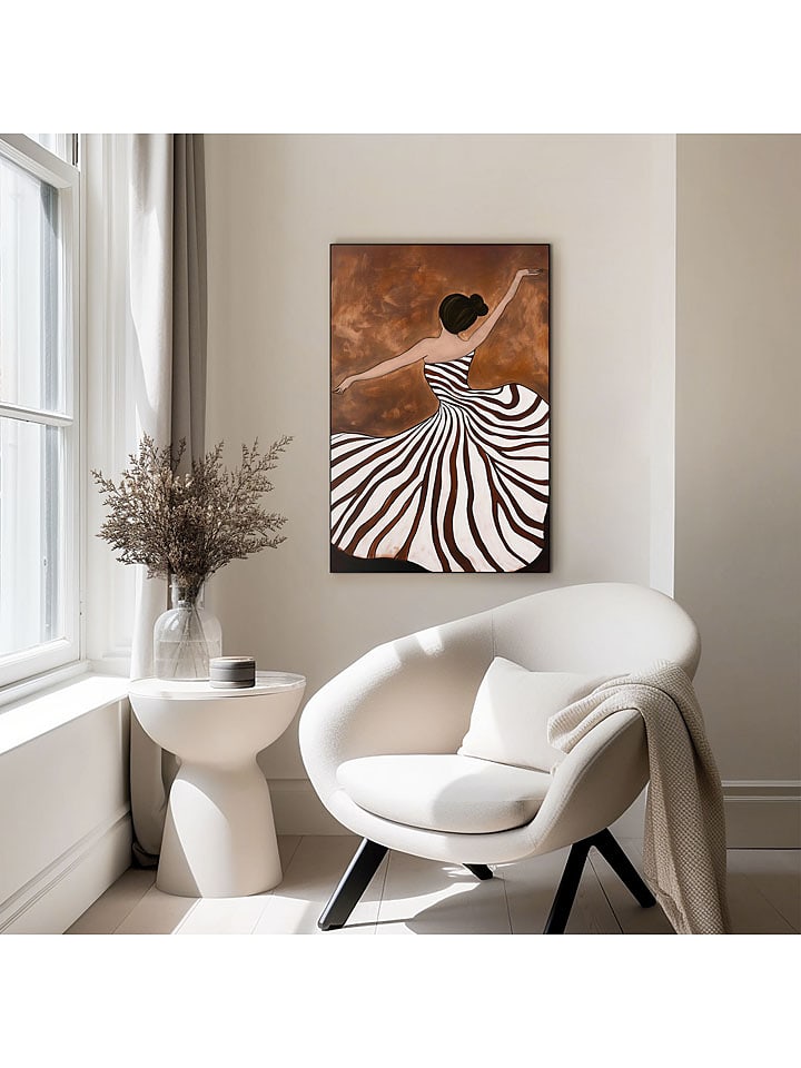 Orangewallz Druk artystyczny "Dancing Lady" w ramce rozmiar: 60x90 cm