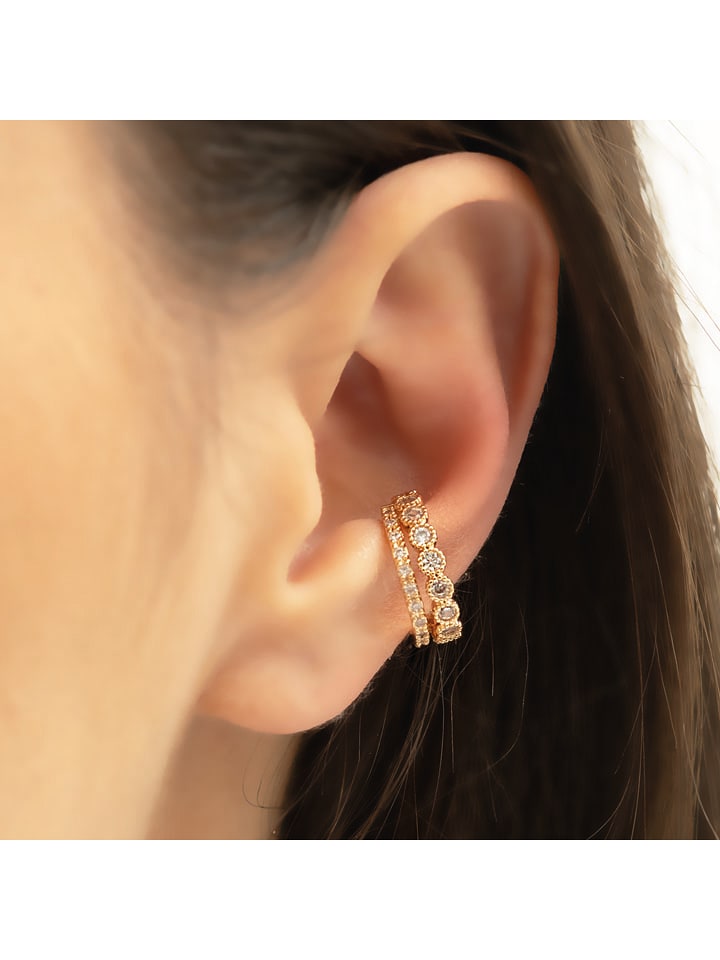 Miu Silver Pozłacana nausznica z cyrkoniami rozmiar: onesize