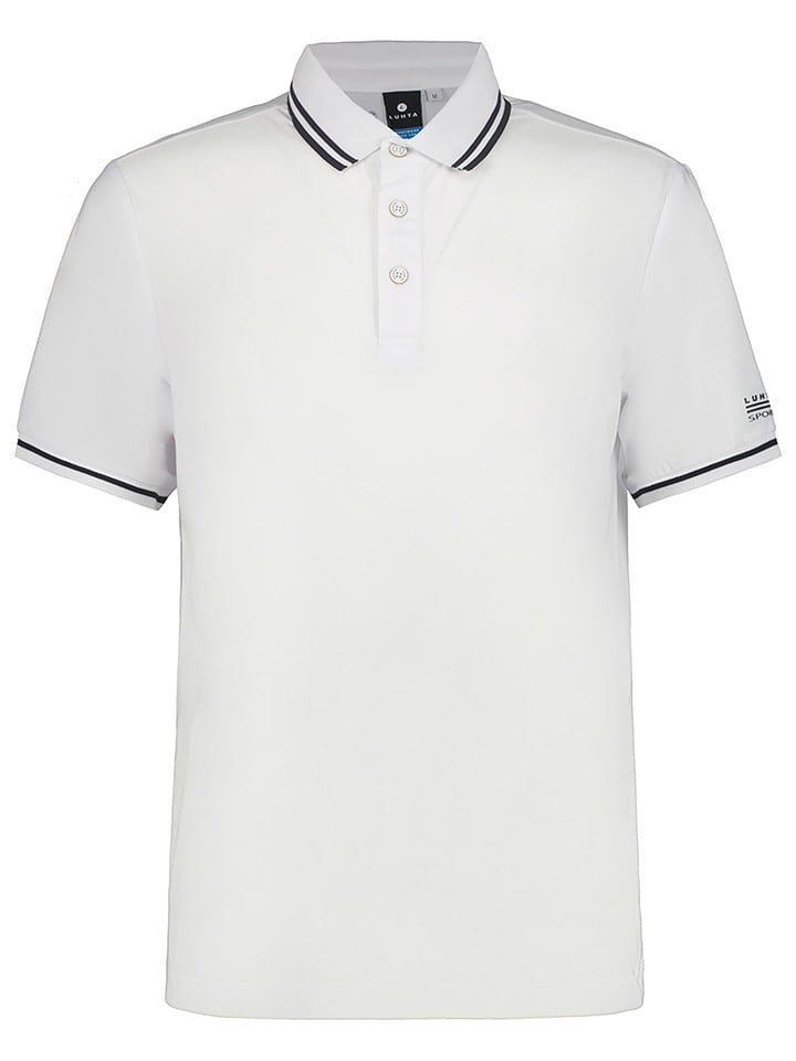 LUHTA Funkcyjna koszulka polo "Alberga" w kolorze białym rozmiar: XL