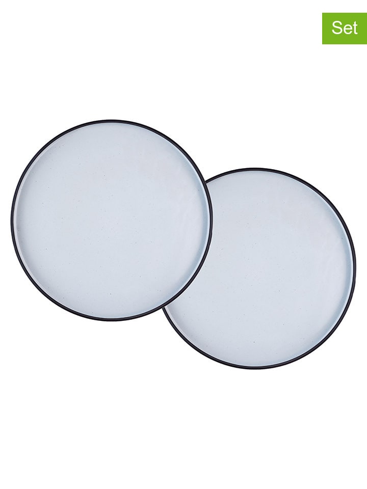 Björn Talerze (2 szt.) "Gourmet" w kolorze czarno-białym do serwowania - Ø 33 cm rozmiar: onesize