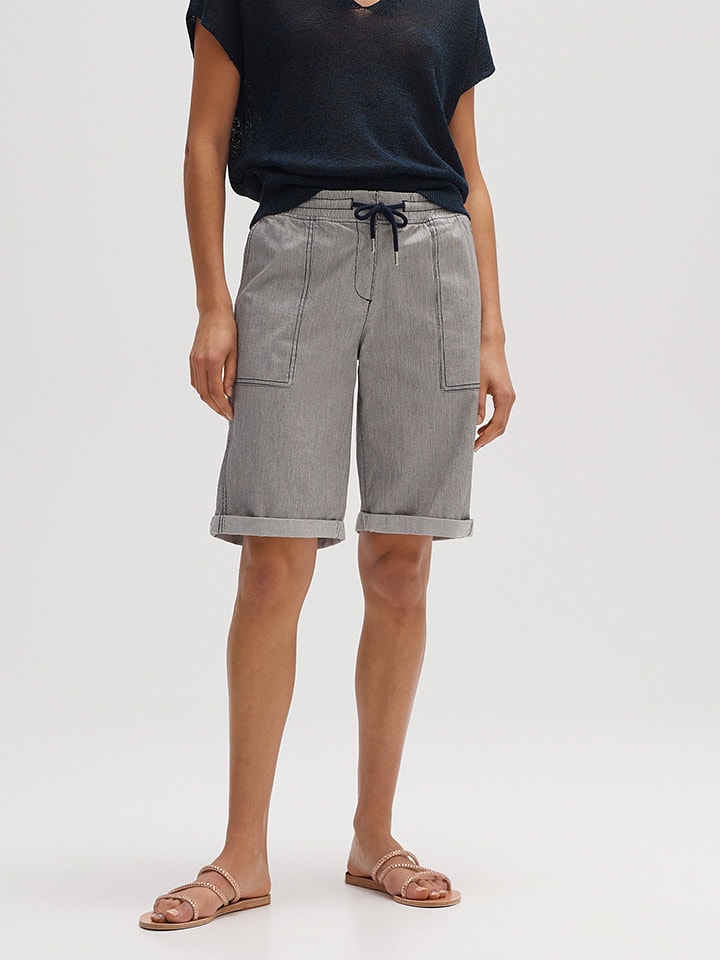 OPUS Bermudy "Melvita" w kolorze szarym rozmiar: 38